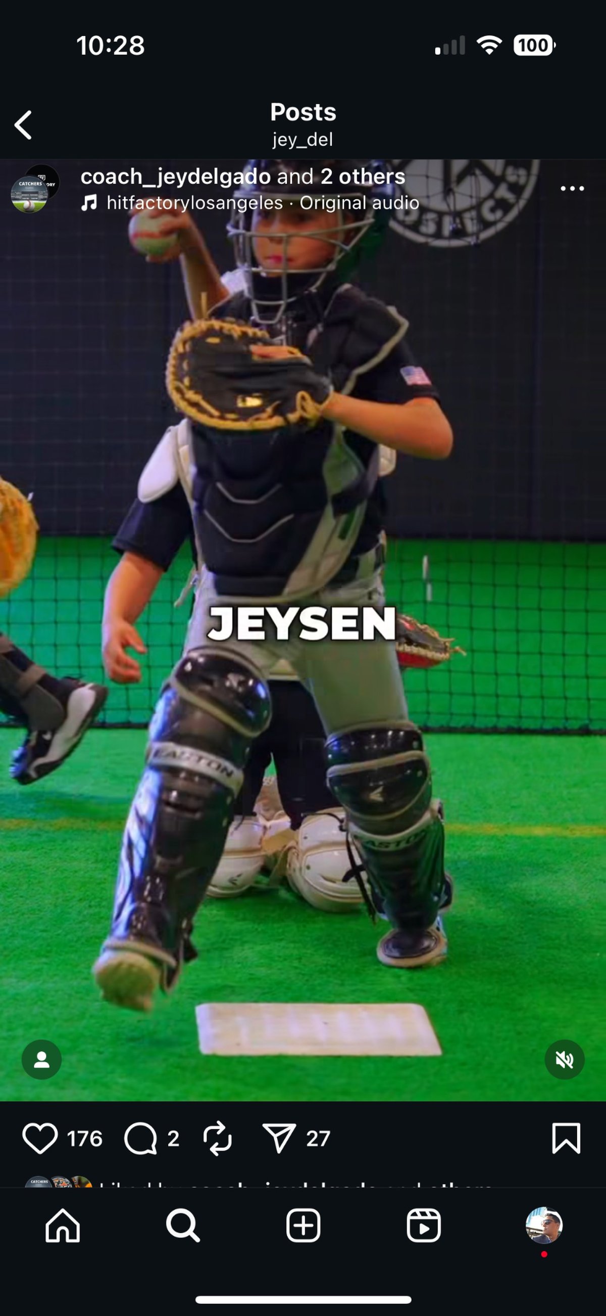 Catcher blocking drill